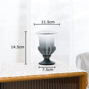Axyaa Goblet Glass Vase: Elegant Desk Decor for Hydroponics, Flowers, and Artificial Floral Display
