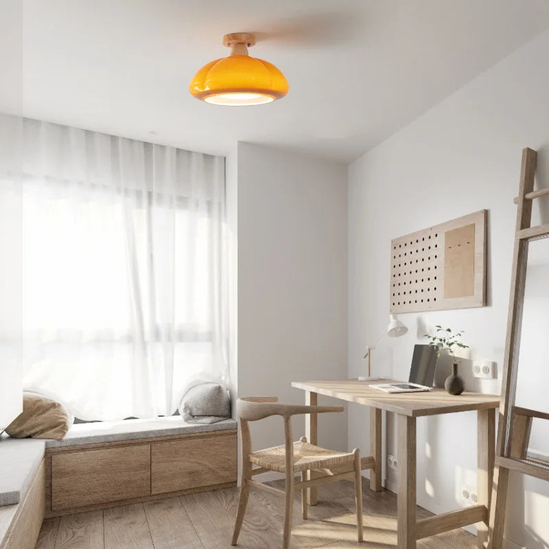 Axyaa Japanese LED Ceiling Lamp Glass Kitchen Lighting Fixtures