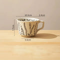 Axyaa Hand-painted Nordic Ceramic Mug Home Coarse Pottery Coffee Cup