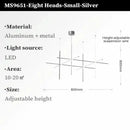 Axyaa Tube Chandeliers Light - Indoor Art Linear Pendant Lights for Home Decoration
