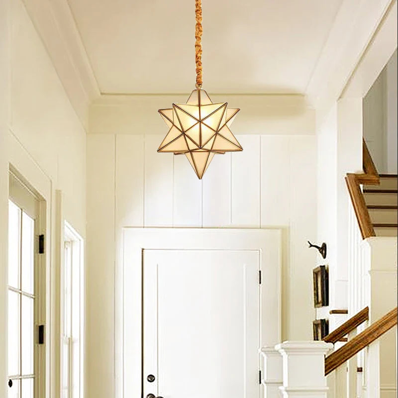 Axyaa Five Pointed Star Pendant Light, Personalized Design for Various Spaces