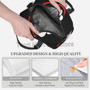 Axyaa Red Love Heart Insulated Lunch Bag with Shoulder Strap - Puppy Paw Theme