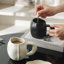 Axyaa Irregular Ceramic Coffee Cup Large Capacity for Home and Office