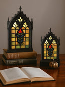 Axyaa Gothic Church Window Style Desktop Decor Floral/Geometric Ornaments