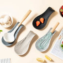 Axyaa Silicone Spoon Rest Coaster Tray Pot Holder Kitchen Mat Spoon Pad Heat Resistant