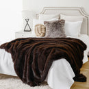 Axyaa Luxury Faux Fur Blanket for Bed Sofa Home Decor