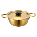 Axyaa Stainless Steel Ramen Pot with Lid - Non-Stick Saucepan for Induction Cooker