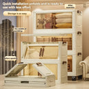 Axyaa Foldable Storage Cabinet: 4 Layers, Plastic Storage Box, Home Organization Solution