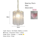 Axyaa Glass Chandelier Light: Elegant French Home Decor for Living Room, Bedroom, Hotel, Staircase.