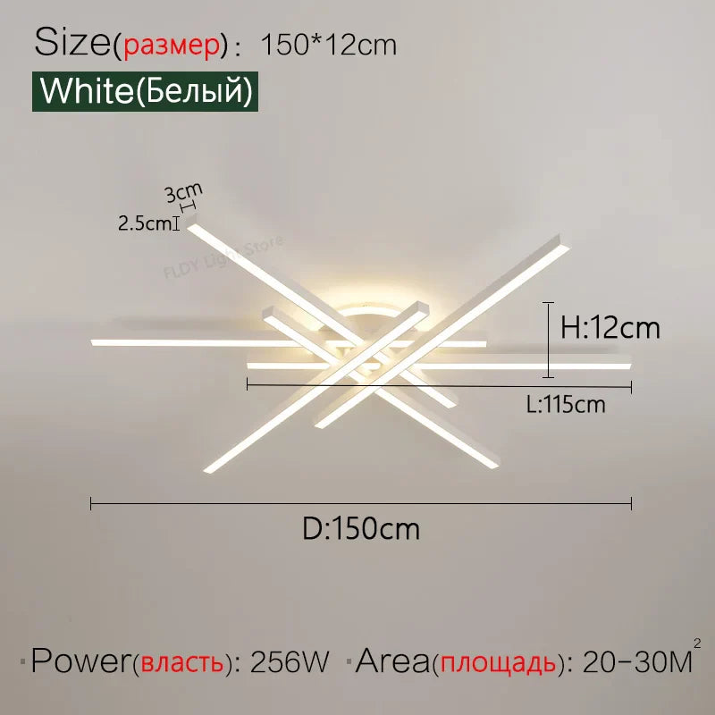 Nordic LED Ceiling Chandelier for Living Room Dining Bedroom - Axyaa