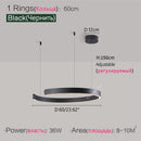 Axyaa LED Round Ring Chandelier for Dining and Living Room