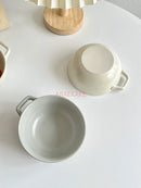 Axyaa 5-inch Ceramic Yogurt Dessert Fruit Bowl Bird's Nest Design