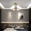 Axyaa Copper Glass Ball Pendant Lamps for Kitchen Bedroom Restaurant Home Decoration