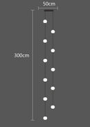 Axyaa Modern Dining Room Pendant Light Indoor LED Chandelier Ceiling Lamp