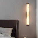 Axyaa Marble Wall Light Black Gold Copper Stone Brass Sconce for Parlor Bedroom