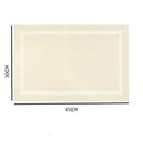 Axyaa Geometric Fabric Placemats Set for Christmas Table Decor