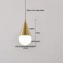 Axyaa Copper Glass LED Pendant Lamp for Modern Nordic Decor