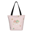 Axyaa Hello Kitty Tote Bag: Cute Kawaii Cartoon Top Handle Zipper Bag for Women
