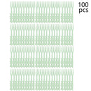 Axyaa Reusable Plastic Fruit Fork Set for Kitchen, Picnic, Camping - 100PCS