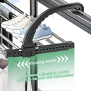 Axyaa Foldable Balcony Clothes Drying Rack - Portable, Retractable, and Space-Saving