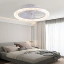 Axyaa Smart LED Ceiling Fan Lights, RGB Dimming, Adjustable Wind Speed, White 45cm