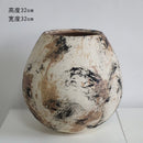 Axyaa Handcrafted Ceramic Vase: Wabi-Sabi Modern Art Sculpture for Flower Arrangement