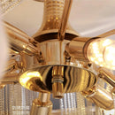 Axyaa Elegant Tassel Chain Ceiling Chandelier - Dimmable E14 Base