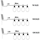 Axyaa Outdoor String Lights with Remote Control – 8 Functions, LED Edison Bulbs