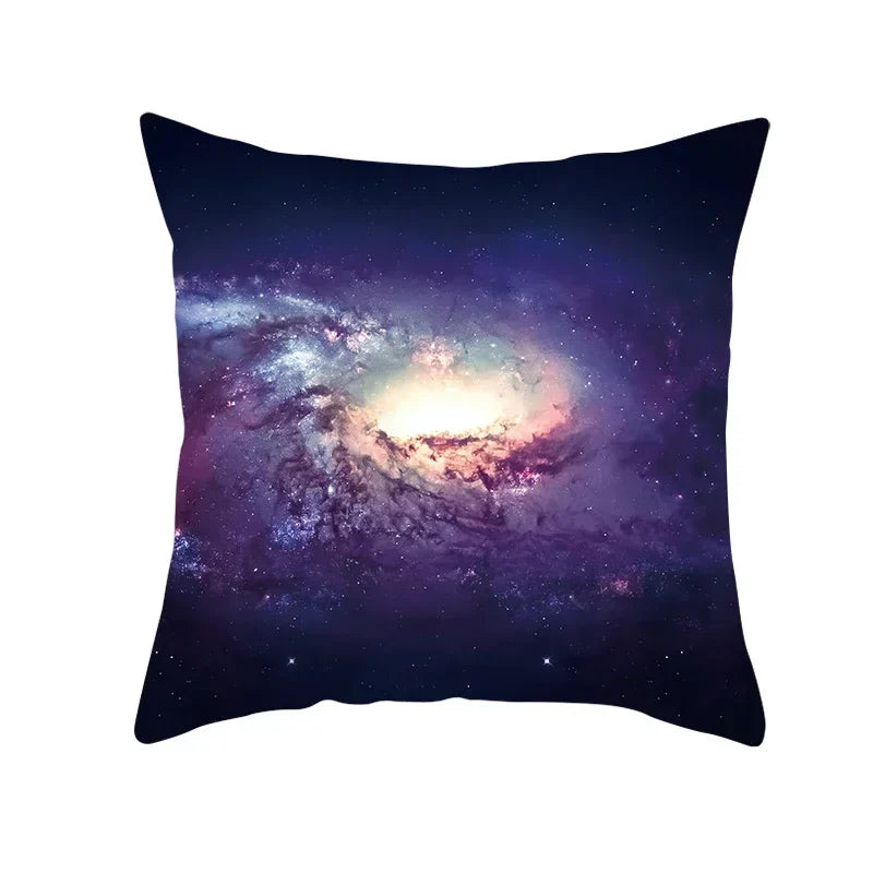Axyaa Black Hole Polyester Pillowcase - Home Decor Cushion Cover for Sofa, 45X45CM