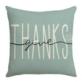 Axyaa Harvest Pumpkin Plaid Linen Blue Pillow Cover for Festive Decor
