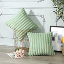 Axyaa Plush Nordic Striped Cushion Covers for Home Decor