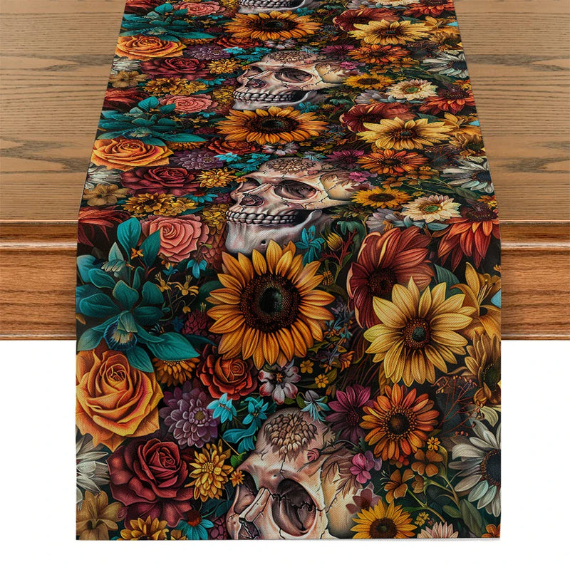 Axyaa Floral Table Runner for Kitchen Home Dining Decor