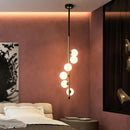 Axyaa Glass Ball Pendant Lights: Nordic Minimalism for Home Restaurant Bar Decor