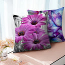 Axyaa Floral Cushion Cover - Sunflower Rose Dandelion Decorative Pillowcase
