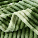 Axyaa Tie-Dyed Flannel Blanket - Cozy, Four-Season, Stripe Sofa Cover