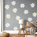 Axyaa Boho Daisy Flowers Wall Decals - Home Decor Vinyl Stickers for Kids Nursery