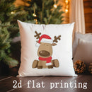 Axyaa Christmas Animal-Patterned Pillow Cover for Sofa, Bedroom, Car