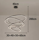 Axyaa Living Room LED Chandeliers Ceiling Lamp Hanging Lights