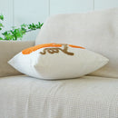 Axyaa Embroidered Pumpkin Pillowcase Cojines Canvas Autumn Halloween Sofa Cushion Cover
