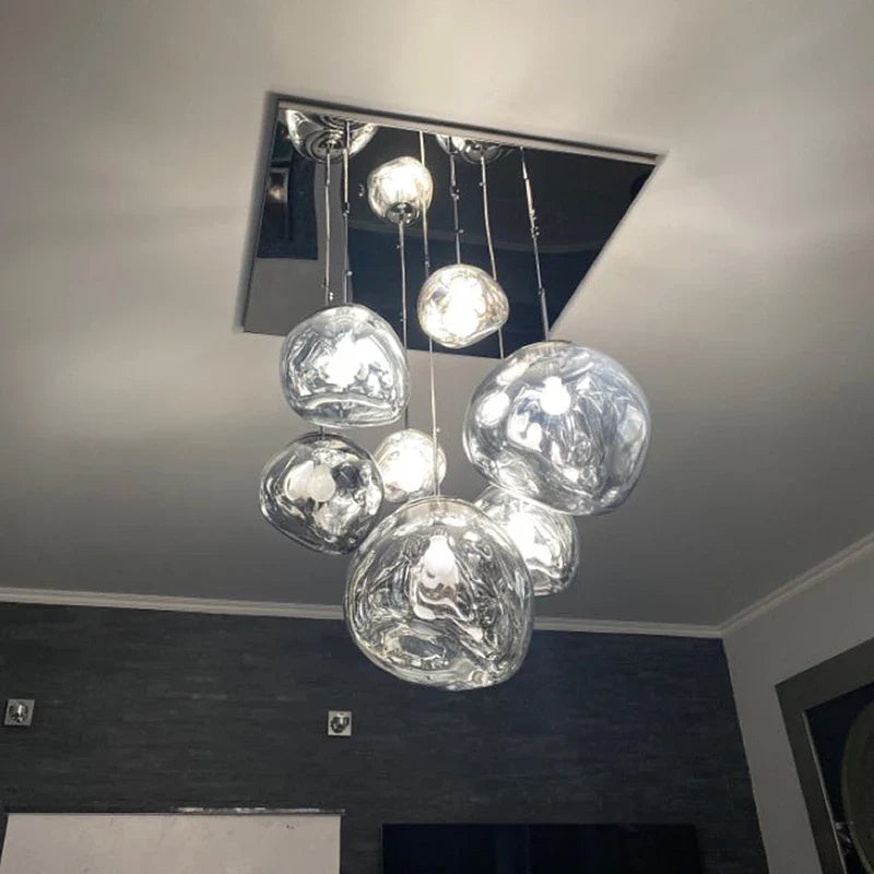 Axyaa Nordic PVC LED Chandelier for Kitchen & Living Room Lighting