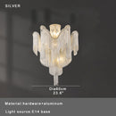Axyaa Elegant Tassel Chain Ceiling Chandelier - Dimmable E14 Base