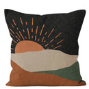 Geometric Sun & Moon Pattern Pillow Covers by Axyaa - Sofa, Bedroom, Car Decor