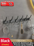 Axyaa Space Aluminum Wall Clothes Hook, Non-Perforated Bathroom & Bedroom Storage
