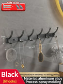 Axyaa Space Aluminum Wall Clothes Hook, Non-Perforated Bathroom & Bedroom Storage