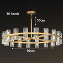 Axyaa Crystal Chandelier: Modern Decorative Lighting for Living and Dining Room