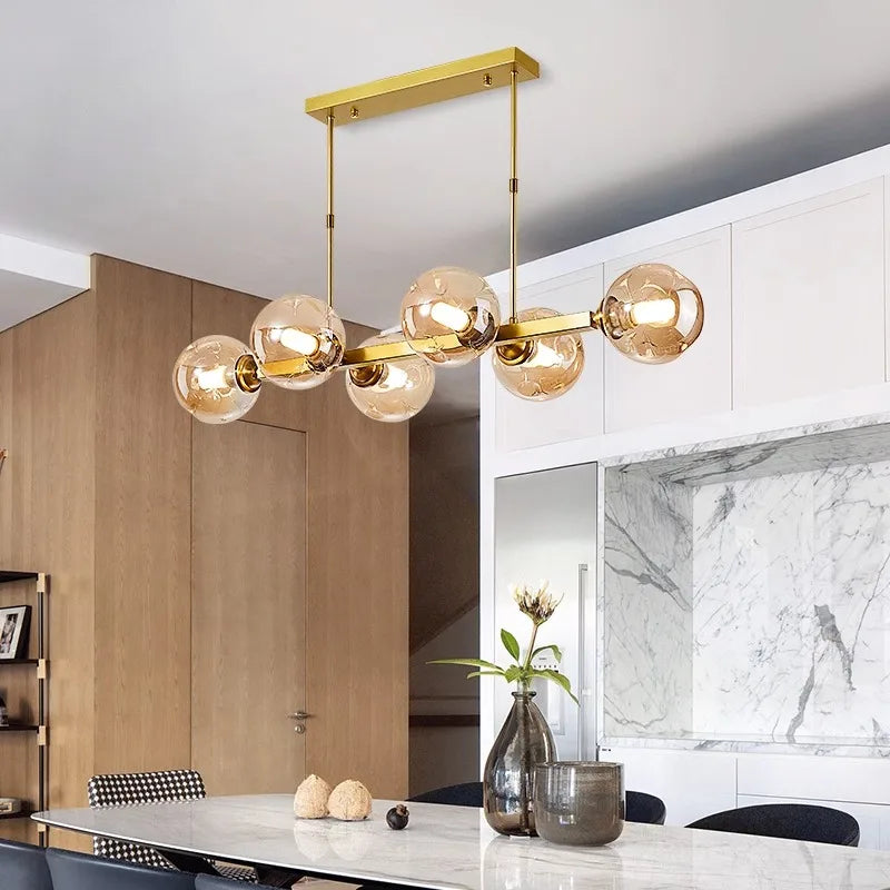 Axyaa Modern LED Pendant Chandeliers for Living & Dining Room Lighting