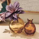 Axyaa Pomegranate Glass Vase Terrarium Arrangement Figurine Accessories