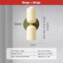 Axyaa Modern Cream Double Head LED Wall Lamps for Home Indoor Decor
