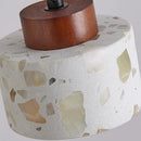 Axyaa Yellow Stone Pendant Light: Wabi Sabi Travertine Nordic Restaurant Decor