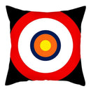 Sword Target Pattern Cushion Cover 45X45cm by Axyaa - Realistic Art Print Home Decor Pillowcase